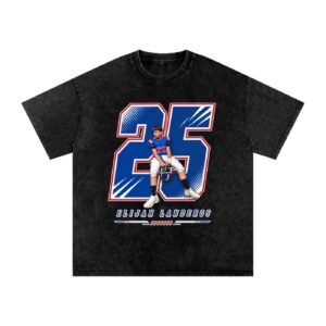 Elijah Landeros Snow Washed Oversized TEE - Image 1