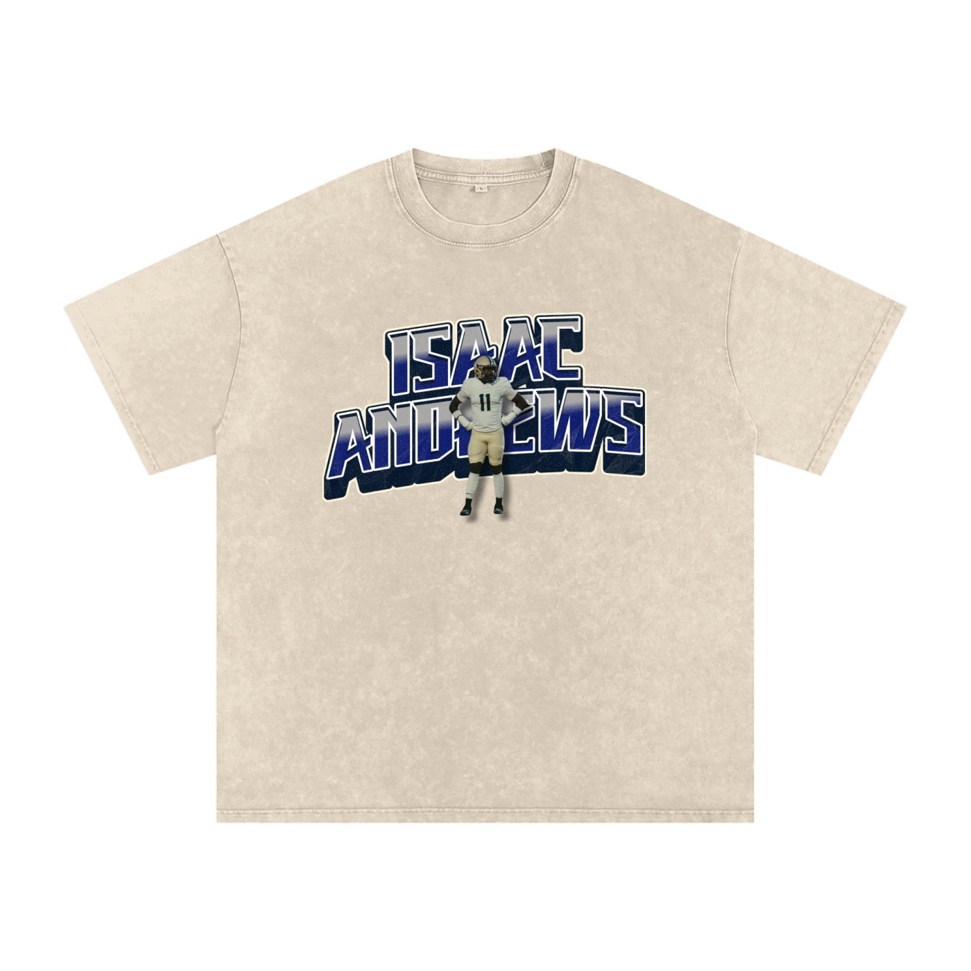 Isaac Andrews  Snow Washed Oversized TEE - Image 2