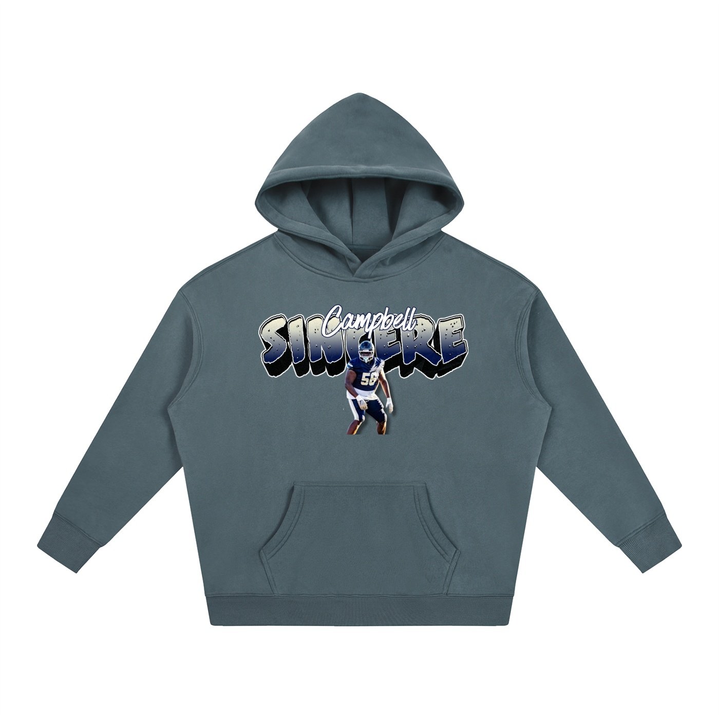 Sincere Campbell Oversize Fleeced Hoodie - Image 4