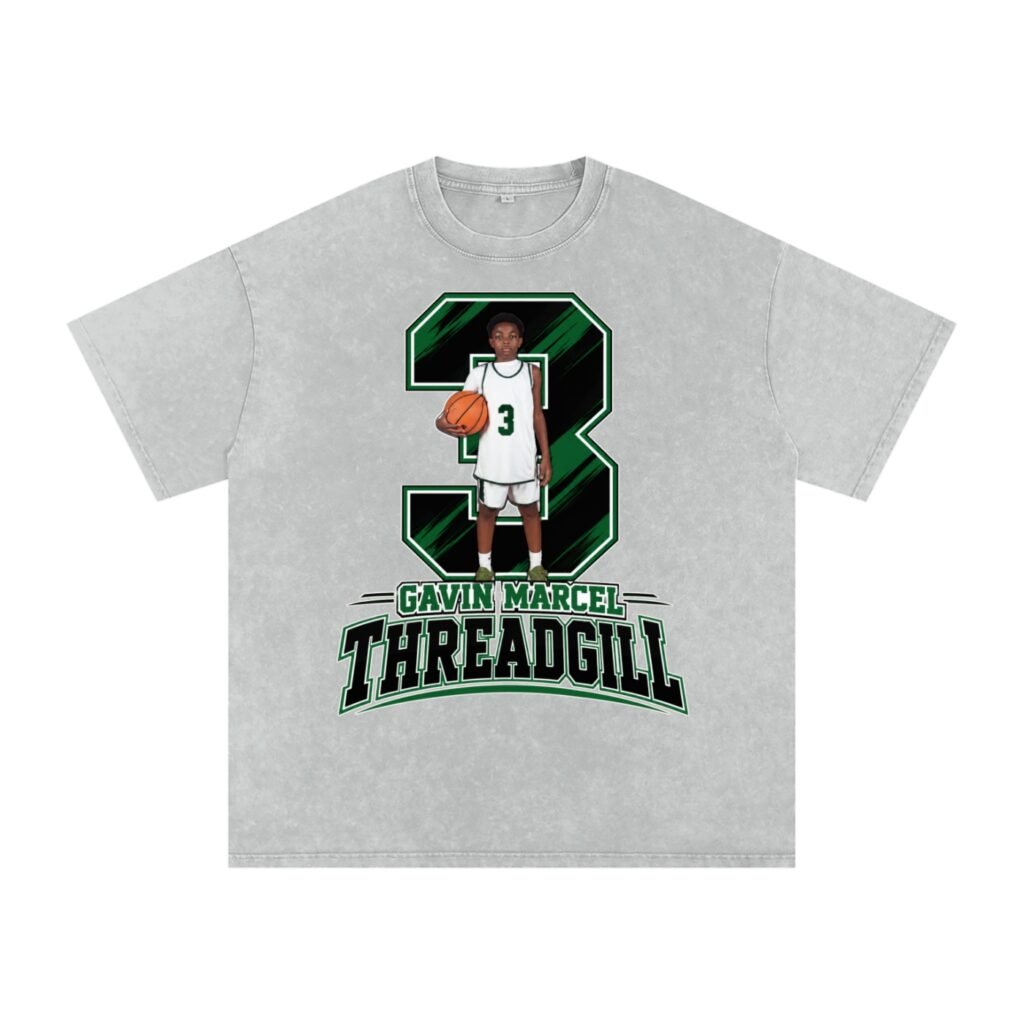 Gavin Marcel Threadgill  Snow Washed Oversized TEE