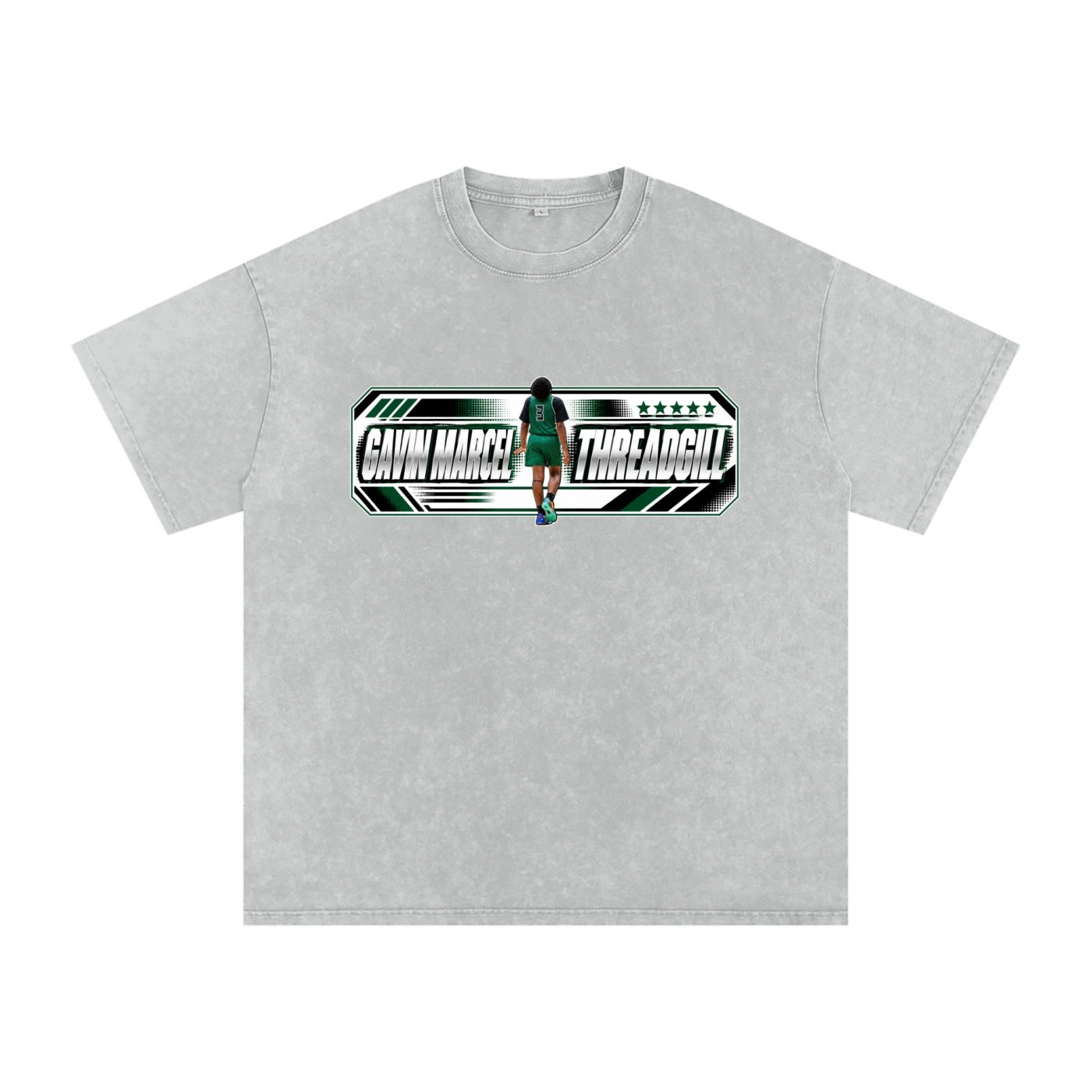 Gavin Marcel Threadgill  Snow Washed Oversized TEE - Image 3