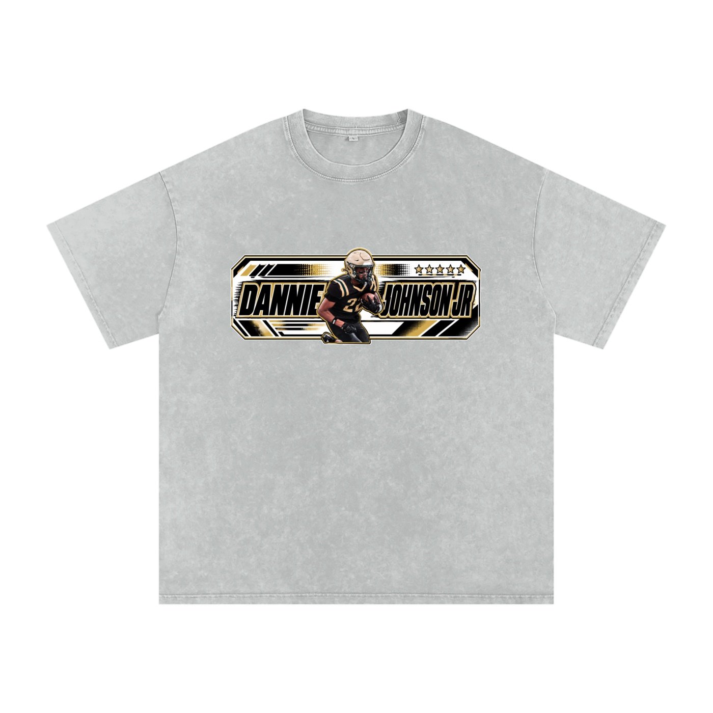Dannie Johnson jr Snow Washed Oversized TEE - Image 5