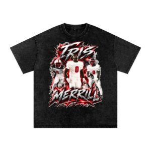 Iris Merrill Snow Washed Oversized TEE - Image 1