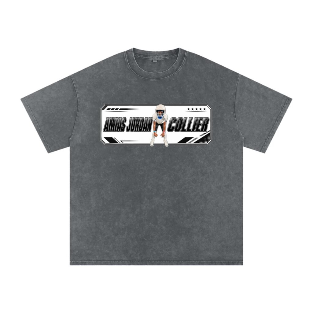 Amias Jordan collier Snow Washed Oversized TEE