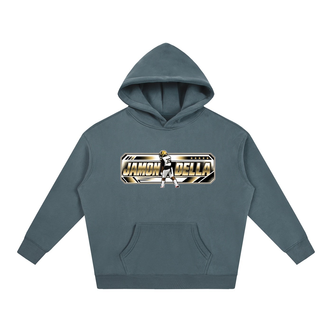 Jamon Della  Oversize Fleeced Hoodie - Image 4