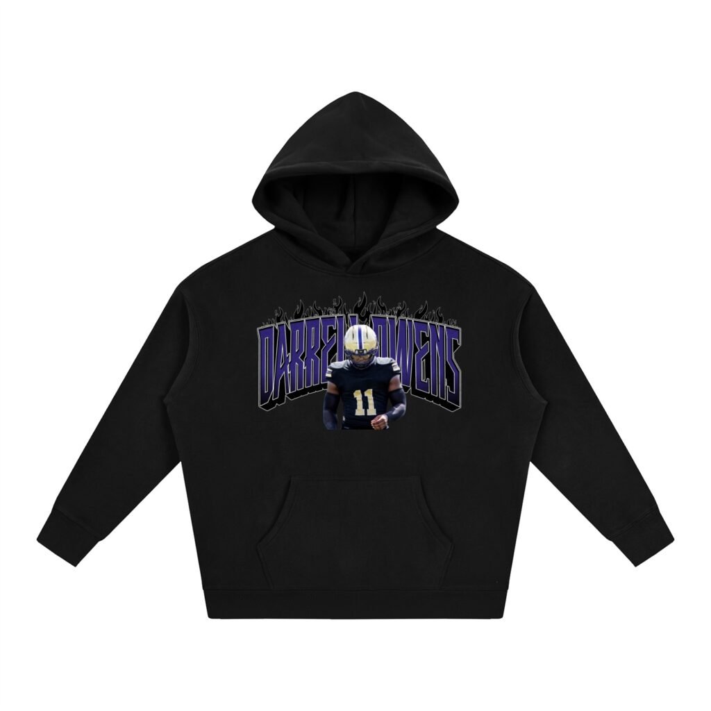 Darrell owens jr Oversize Fleeced Hoodie