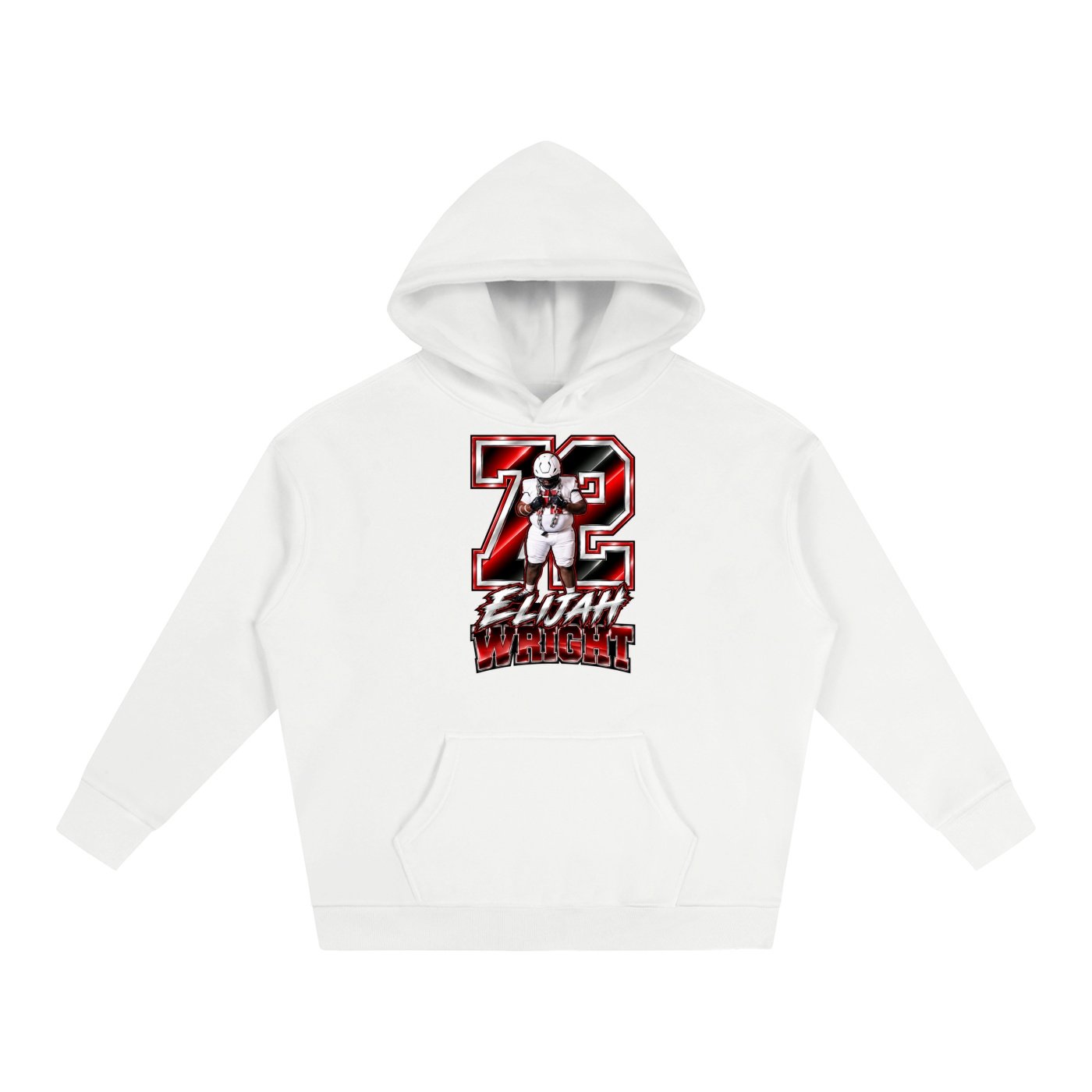 Elijah Wright  Oversize Fleeced Hoodie - Image 2