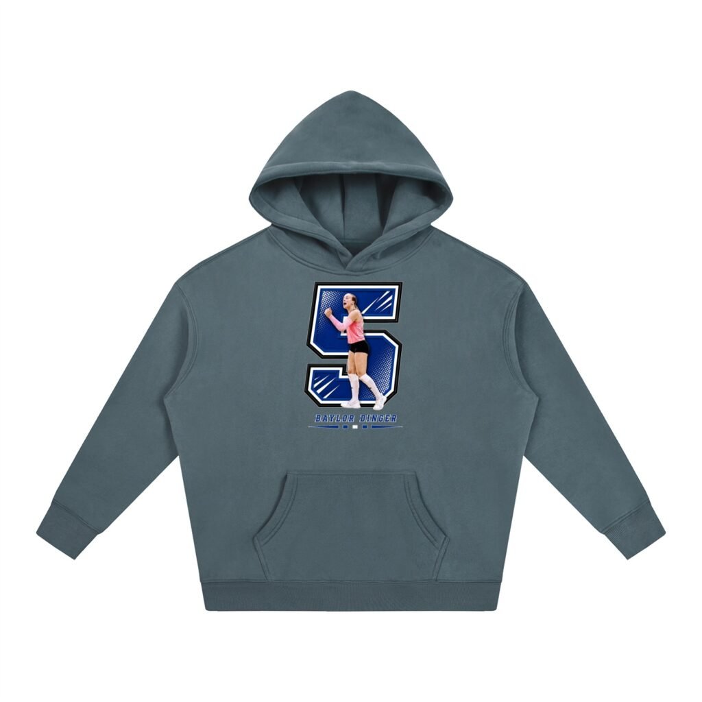 Baylor dinger Oversize Fleeced Hoodie