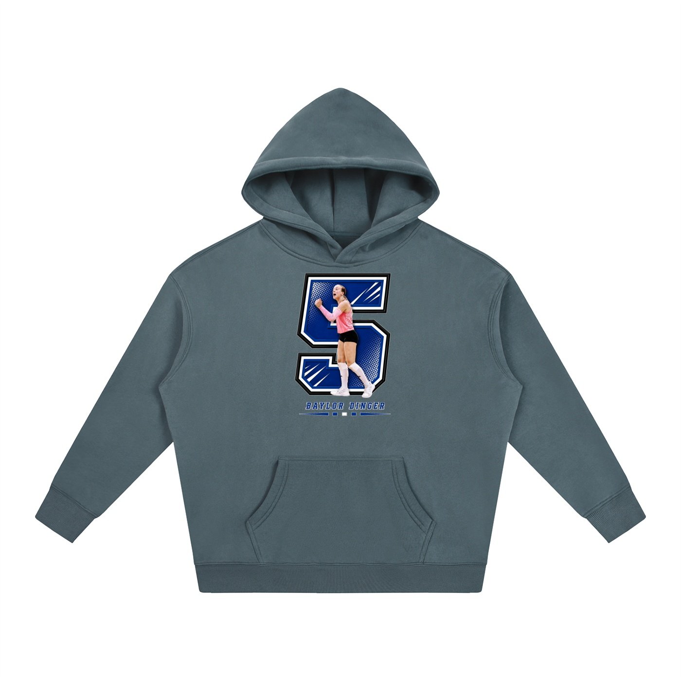 Baylor dinger Oversize Fleeced Hoodie - Image 4
