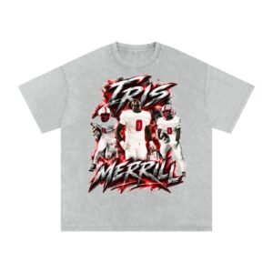 Iris Merrill Snow Washed Oversized TEE - Image 3
