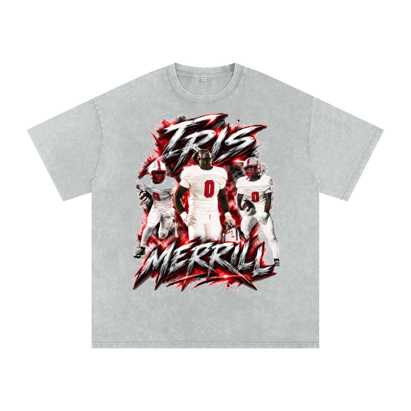 Iris Merrill Snow Washed Oversized TEE - Image 3
