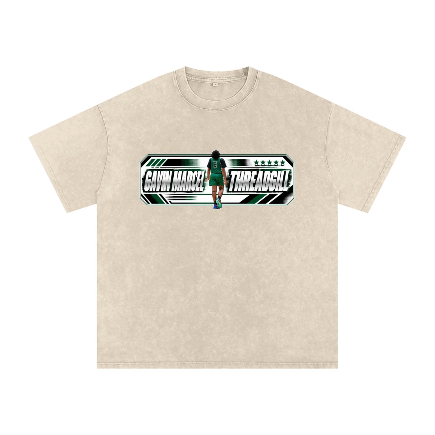 Gavin Marcel Threadgill  Snow Washed Oversized TEE - Image 2