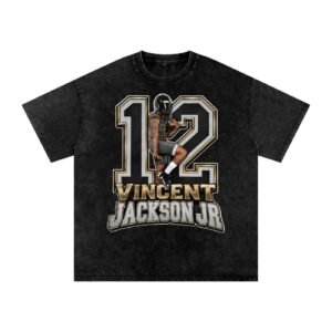 Vincent Jackson Jr Snow Washed Oversized TEE - Image 1