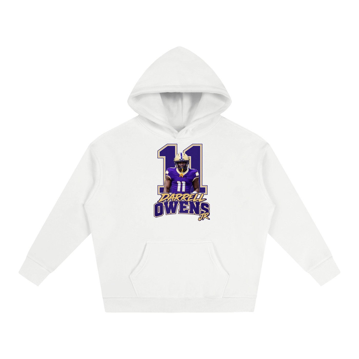 Darrell owens jr Oversize Fleeced Hoodie - Image 2