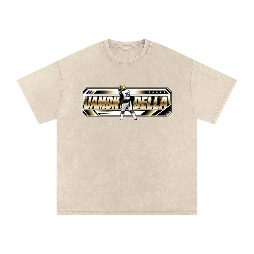 Jamon Della  Snow Washed Oversized TEE