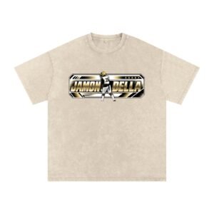 Jamon Della  Snow Washed Oversized TEE - Image 2