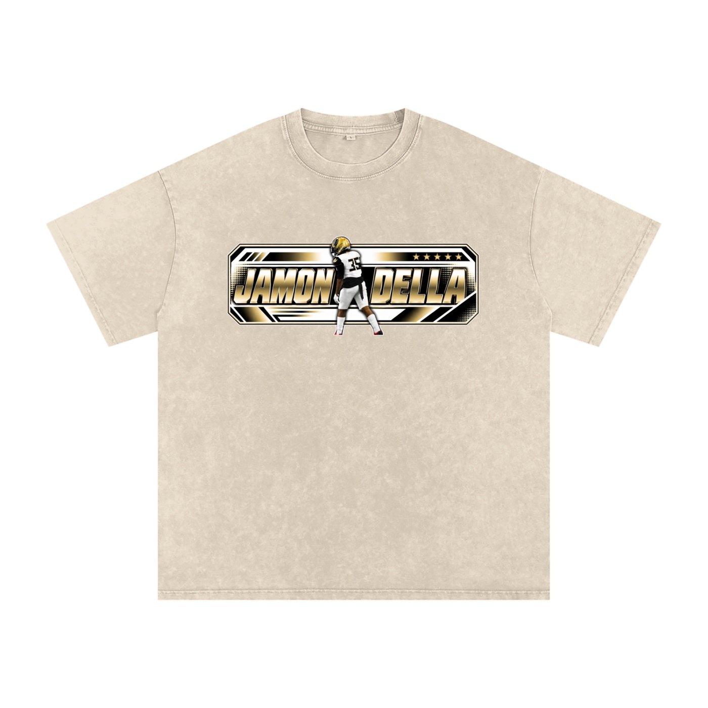 Jamon Della  Snow Washed Oversized TEE - Image 2
