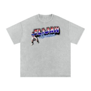 Elijah Landeros Snow Washed Oversized TEE - Image 3