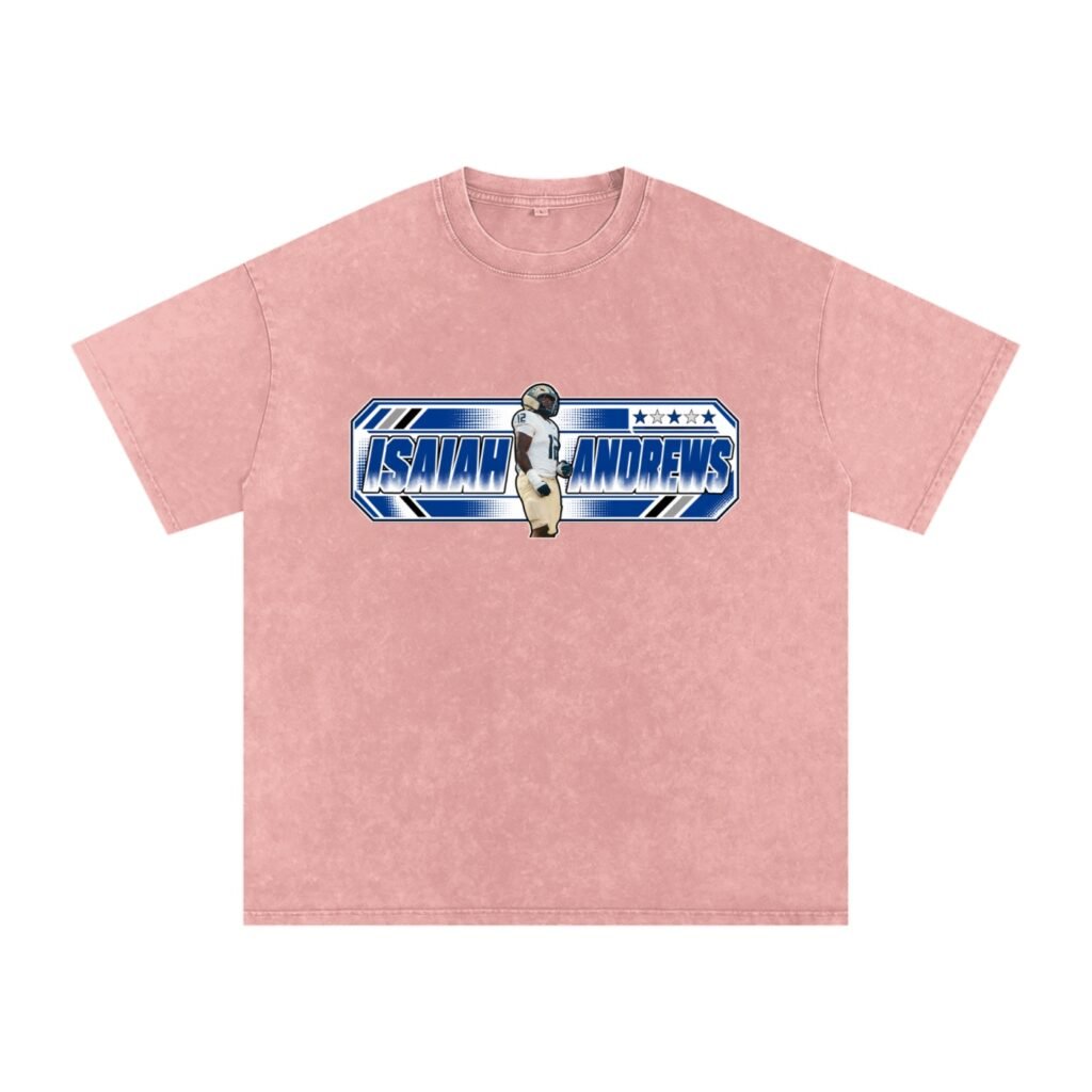 Isaiah Andrews Snow Washed Oversized TEE