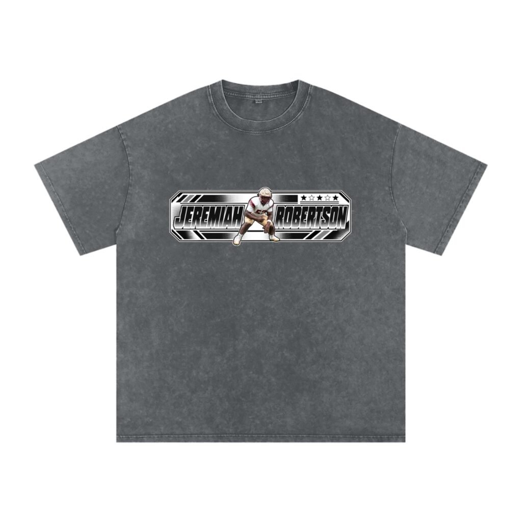 Jeremiah Robertson  Snow Washed Oversized TEE