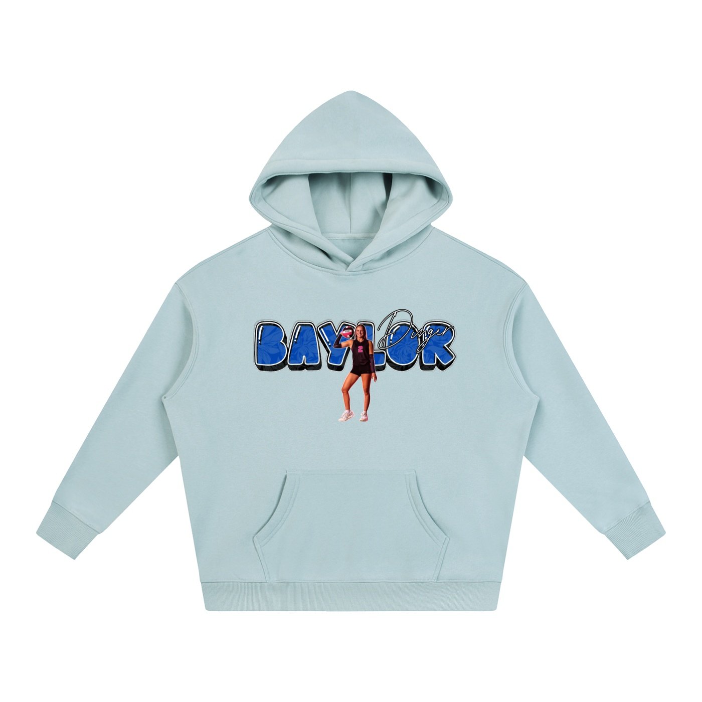 Baylor dinger Oversize Fleeced Hoodie - Image 3