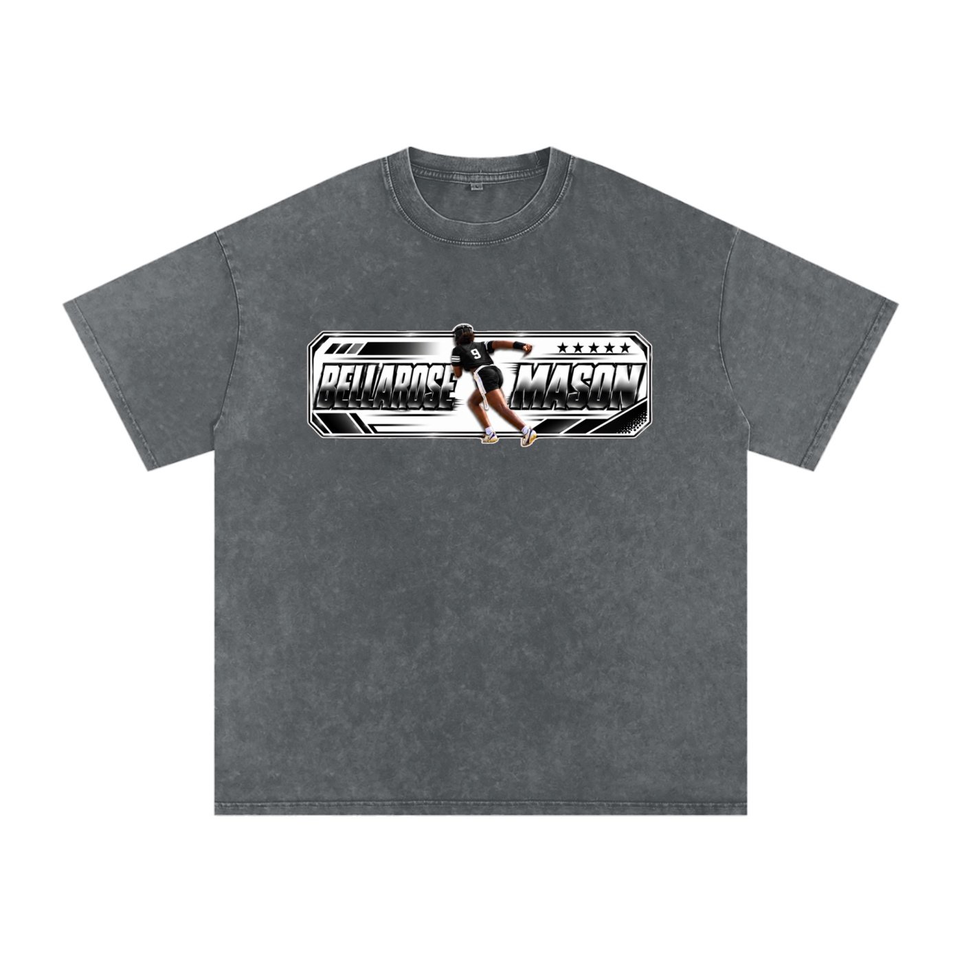 Bellarose Mason Snow Washed Oversized TEE - Image 4