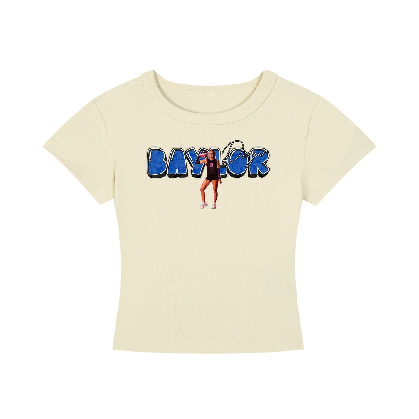 Baylor dinger Women's CropTop - Image 4