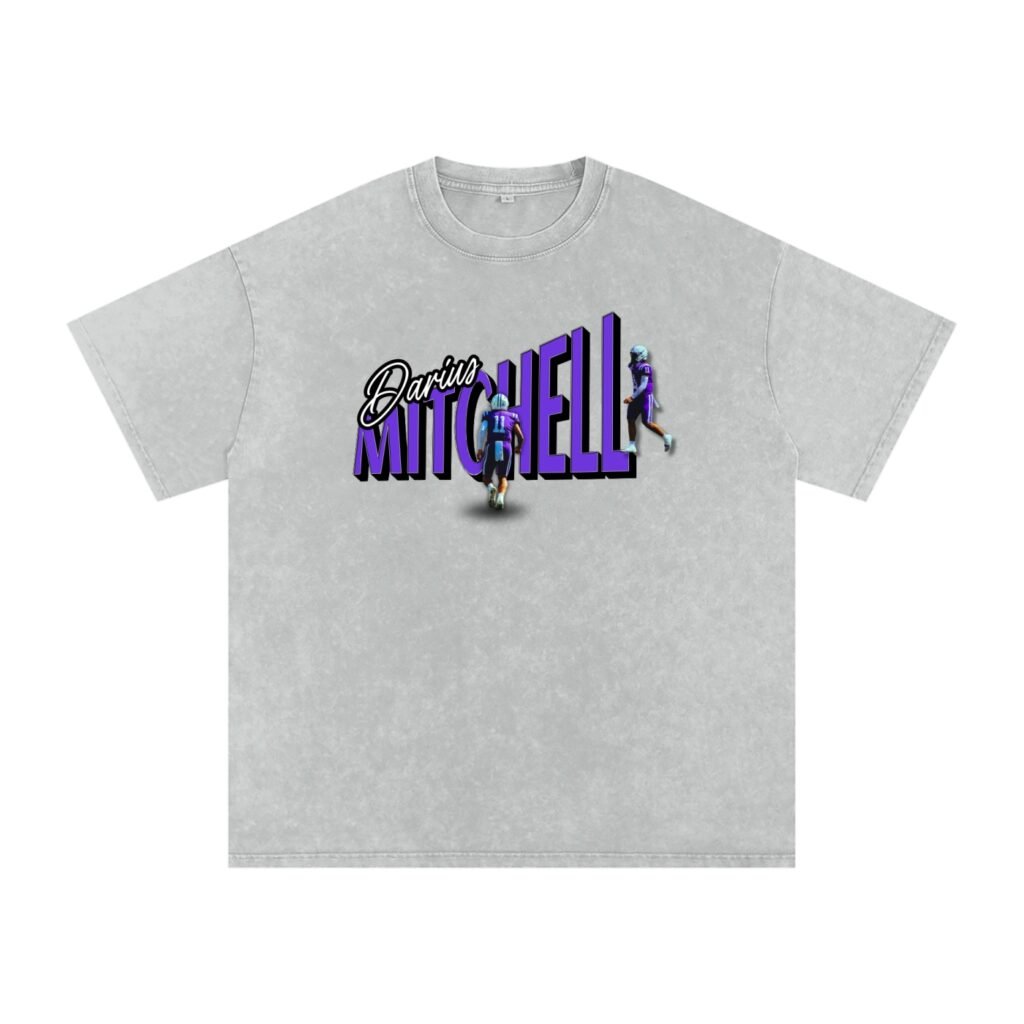 Darius Mitchell Snow Washed Oversized TEE