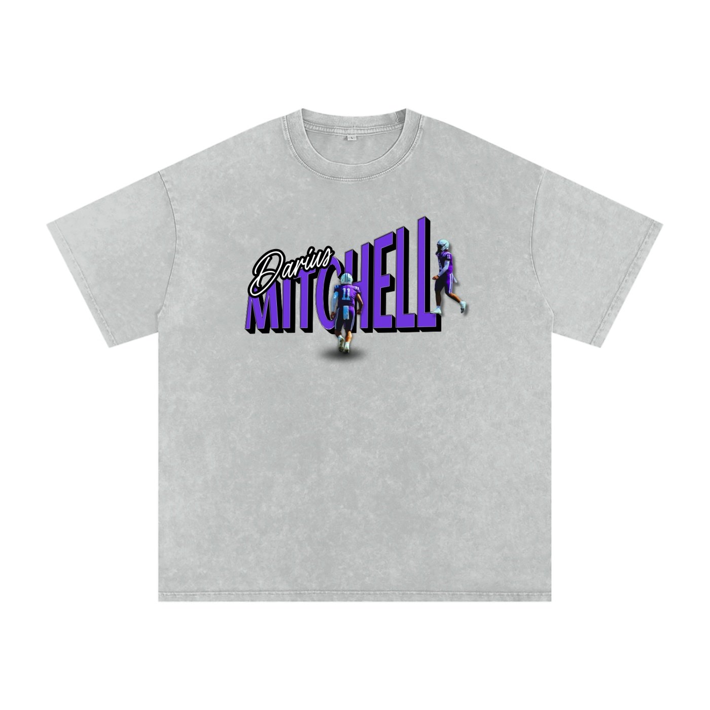 Darius Mitchell Snow Washed Oversized TEE - Image 3