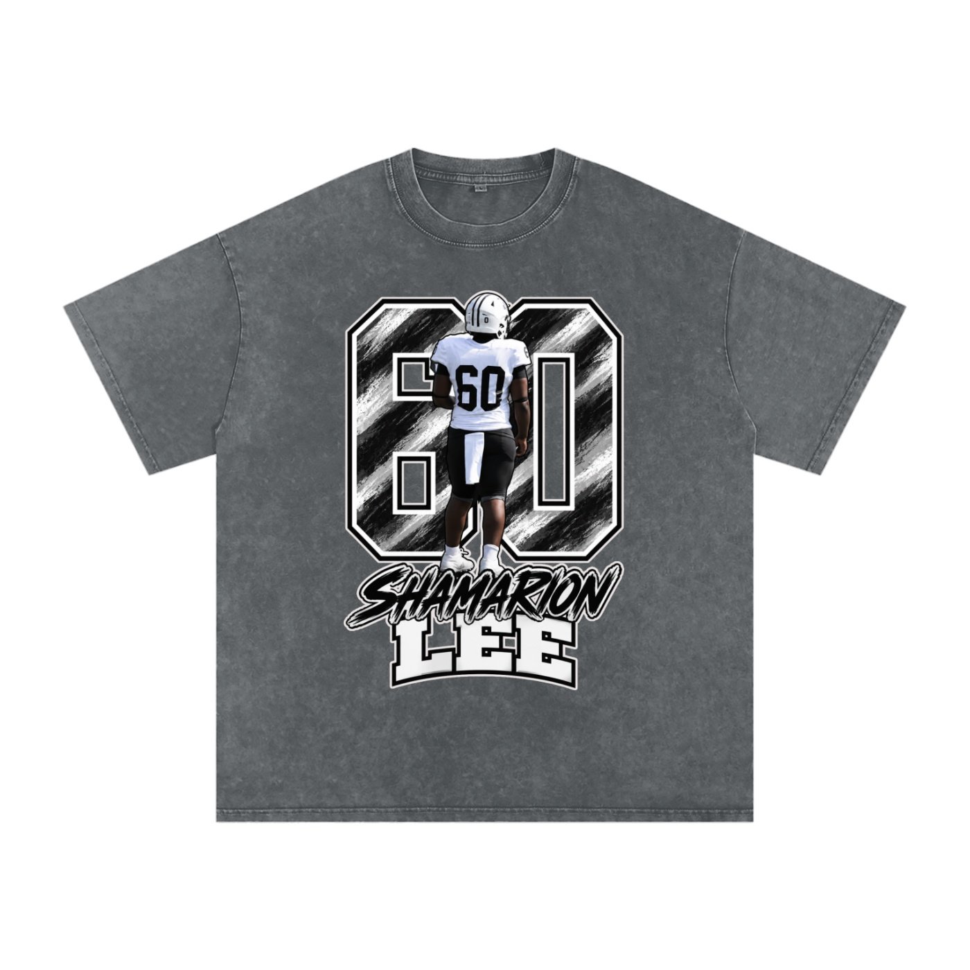 Shamarion Lee Snow Washed Oversized TEE - Image 4
