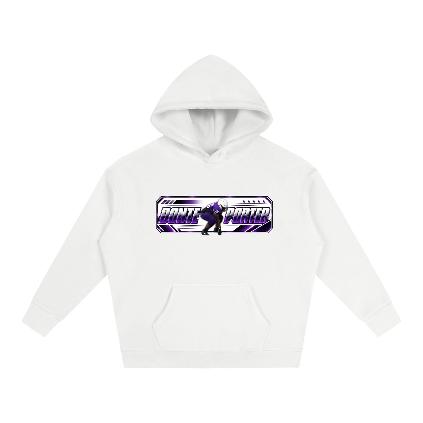 Donte Porter ll  Oversize Fleeced Hoodie - Image 2