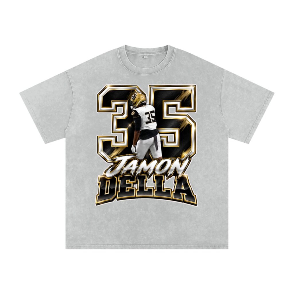 Jamon Della  Snow Washed Oversized TEE