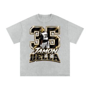 Jamon Della  Snow Washed Oversized TEE - Image 3