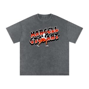 Marcell Stewart Snow Washed Oversized TEE - Image 4