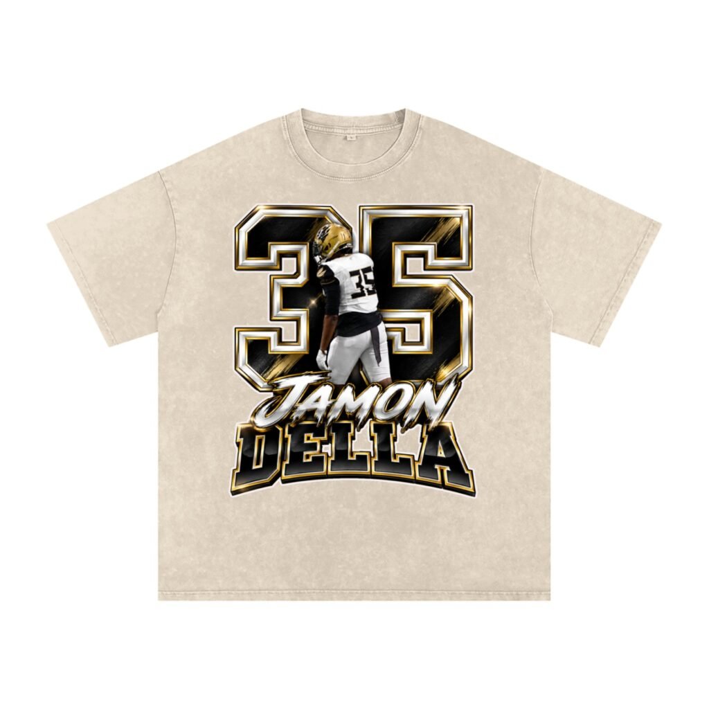Jamon Della  Snow Washed Oversized TEE
