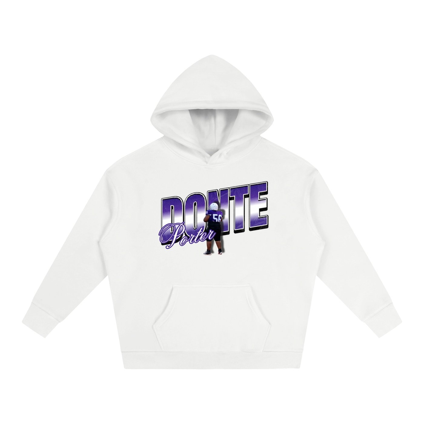 Donte Porter ll Oversize Fleeced Hoodie - Image 2