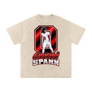 Giovonni Spann  Snow Washed Oversized TEE - Image 2