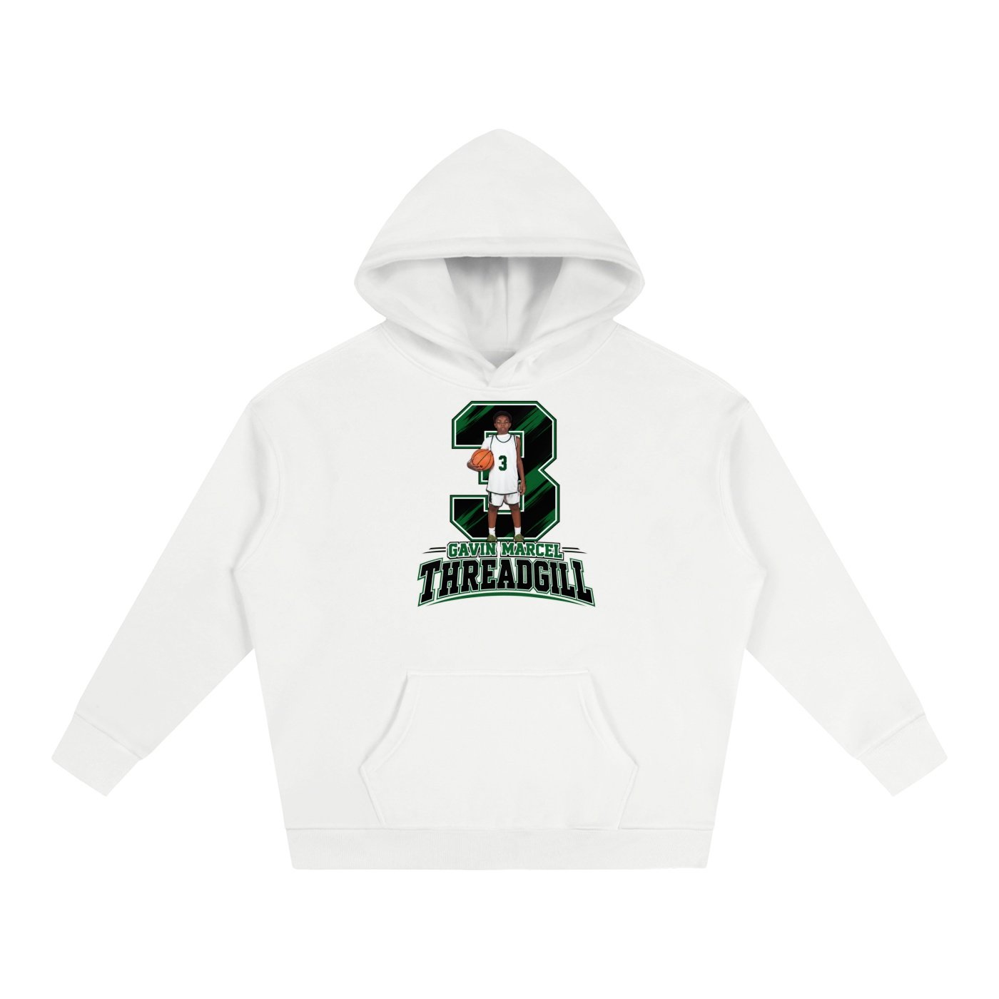 Gavin Marcel Threadgill  Oversize Fleeced Hoodie - Image 2