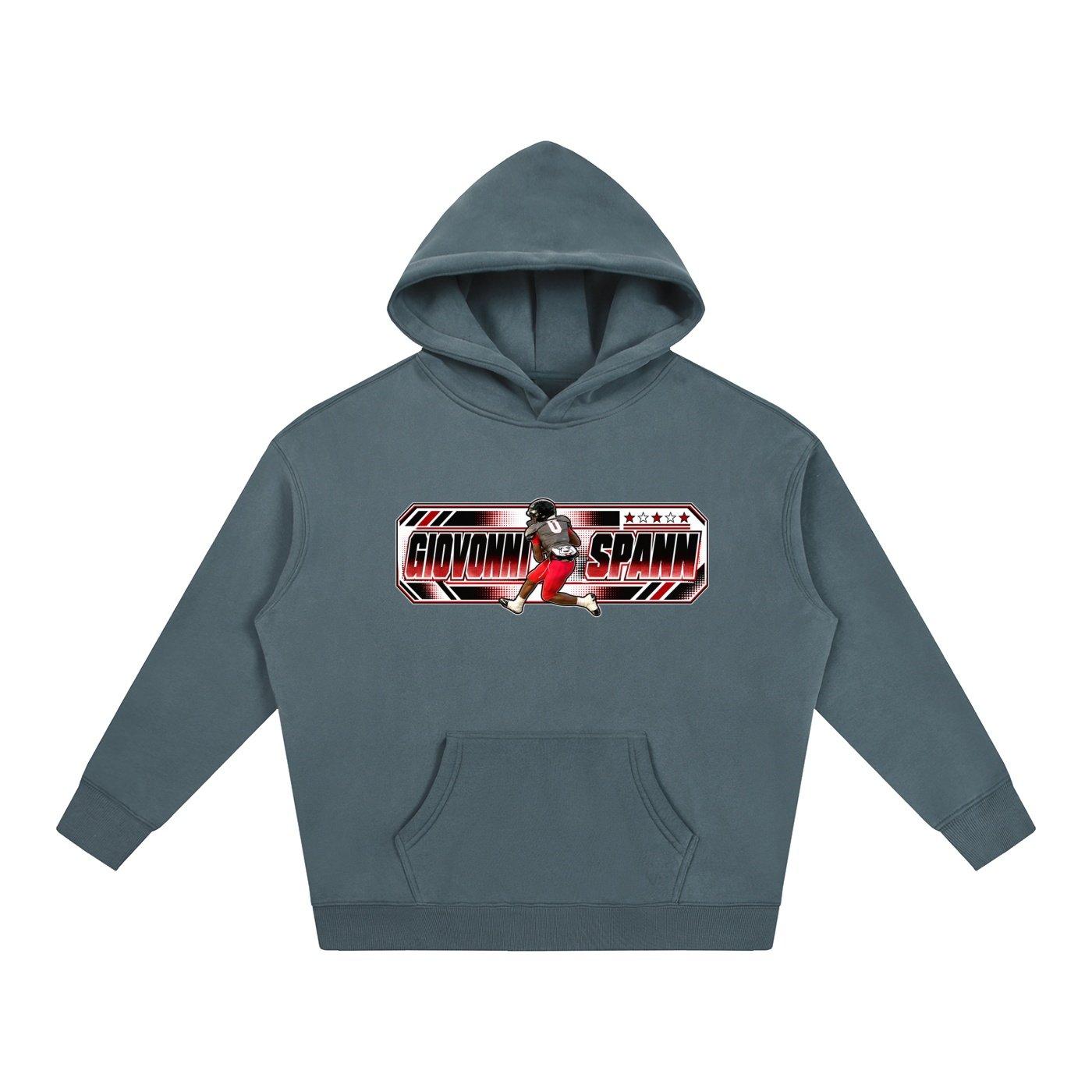 Giovonni Spann  Oversize Fleeced Hoodie - Image 4