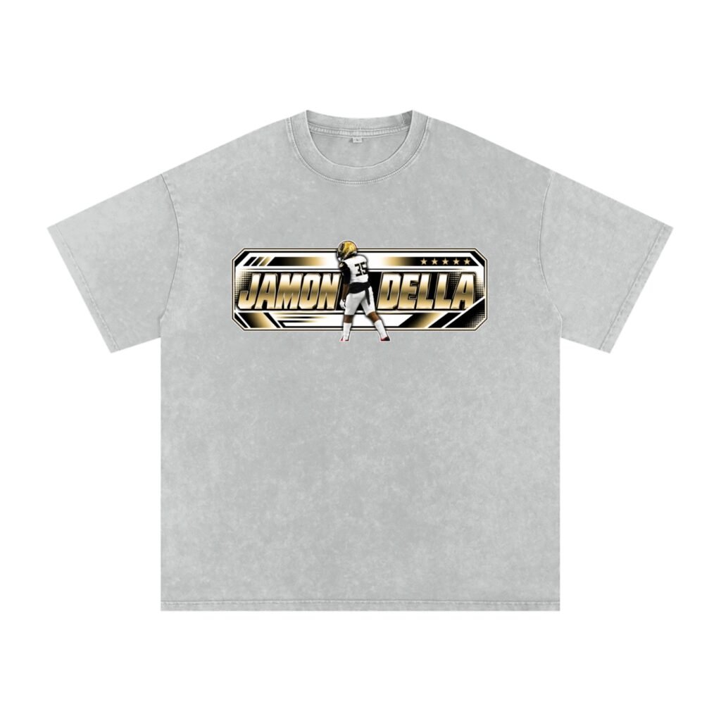 Jamon Della  Snow Washed Oversized TEE