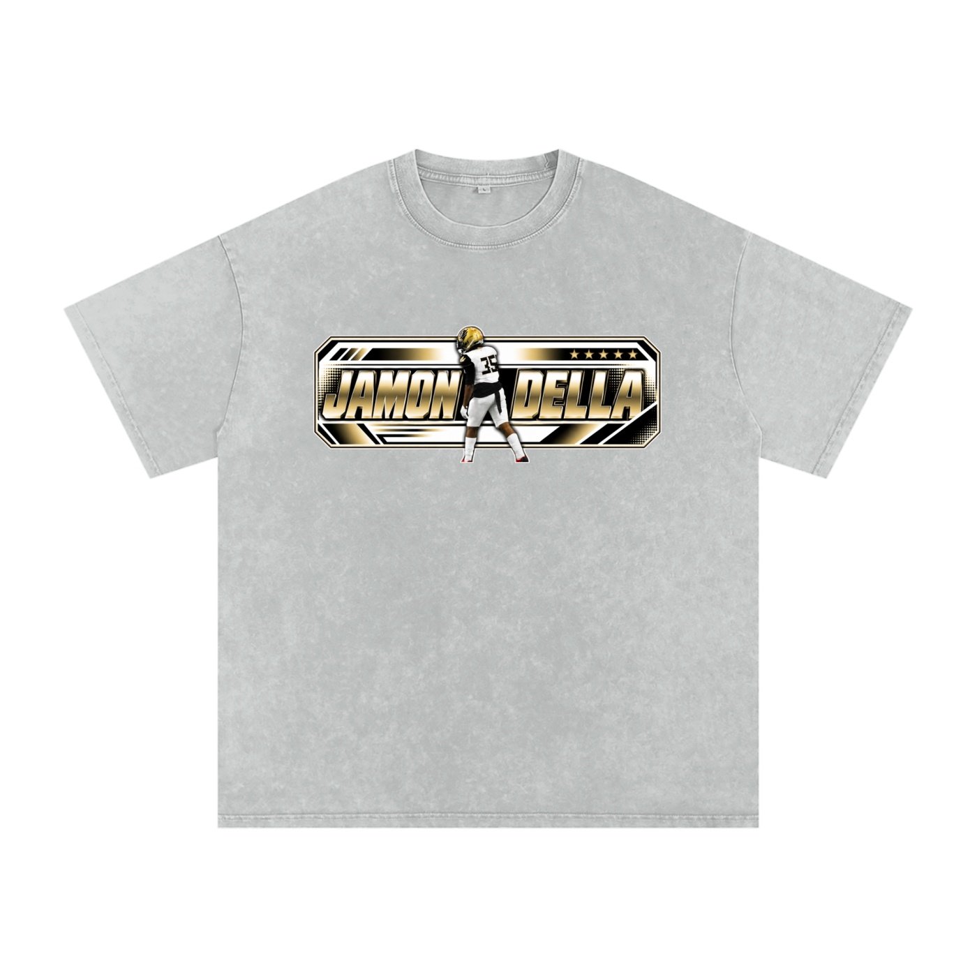 Jamon Della  Snow Washed Oversized TEE - Image 3