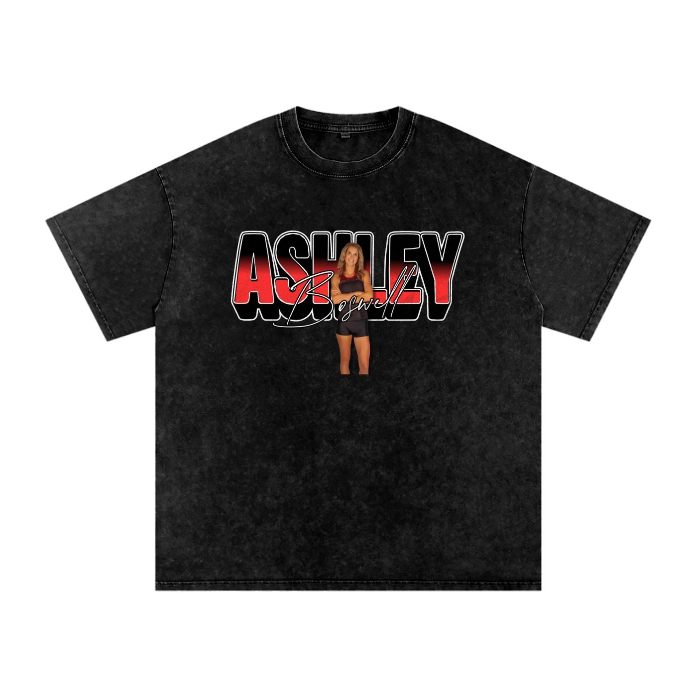 Ashley Boswell Snow Washed Oversized TEE - Image 1