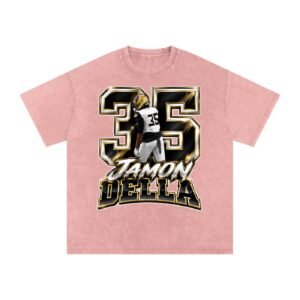 Jamon Della  Snow Washed Oversized TEE - Image 5