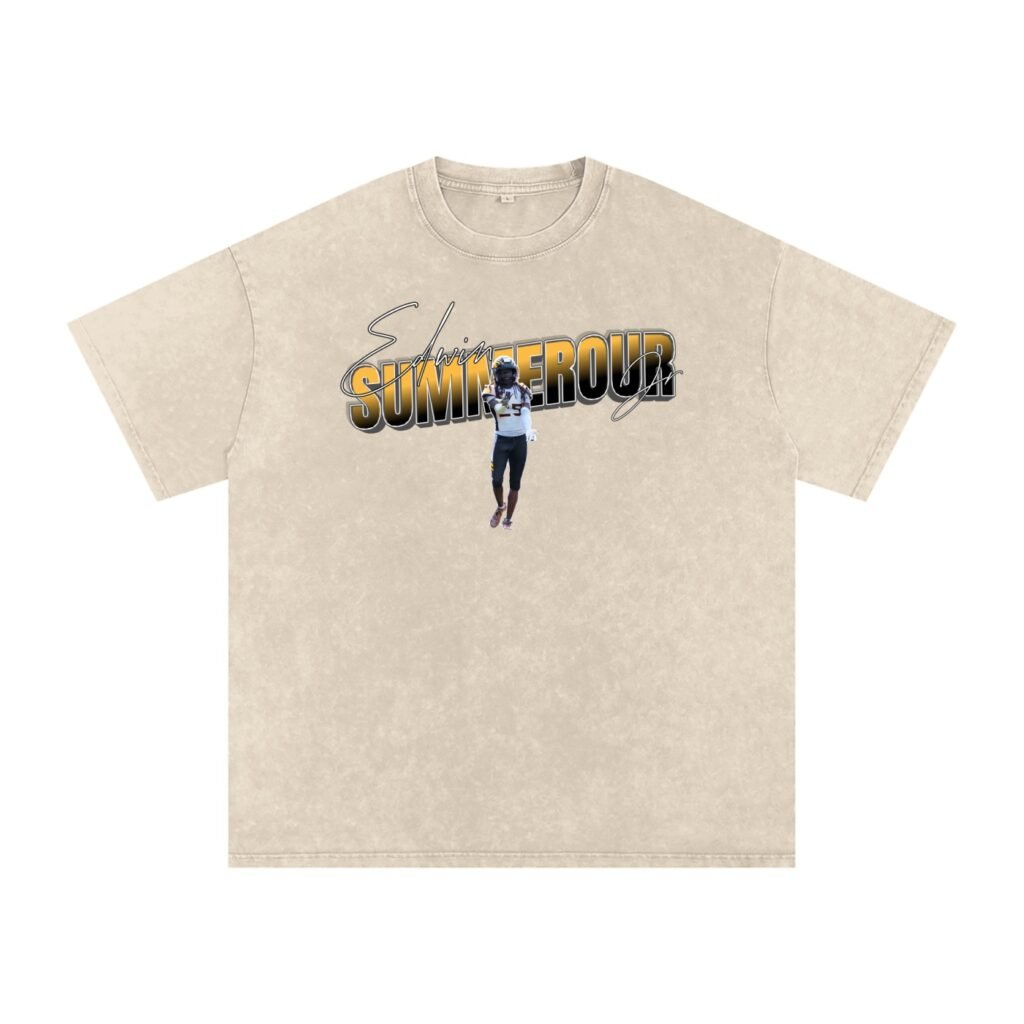 Edwin summerour jr Snow Washed Oversized TEE