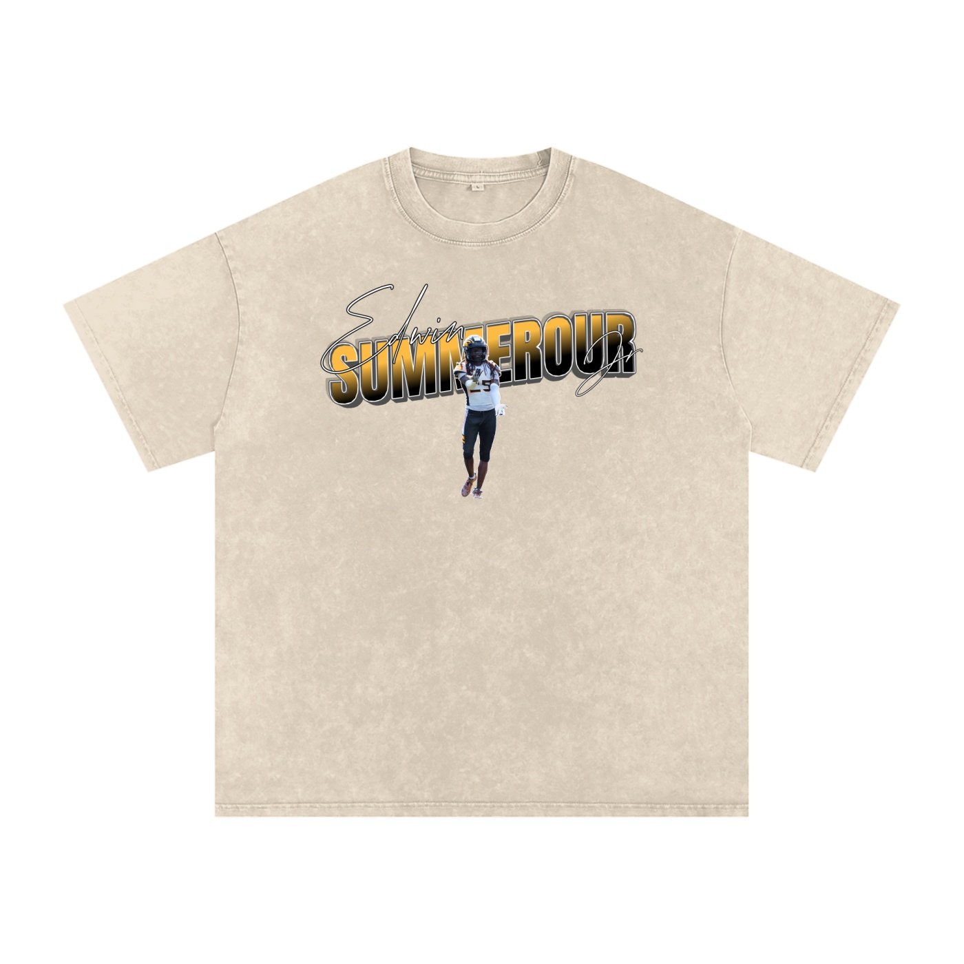 Edwin summerour jr Snow Washed Oversized TEE - Image 2
