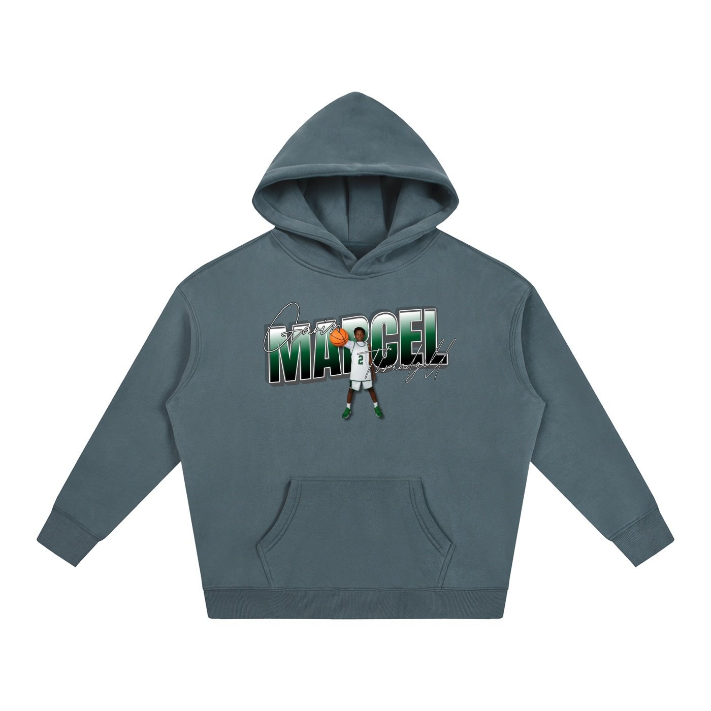 Gavin Marcel Threadgill  Oversize Fleeced Hoodie - Image 4
