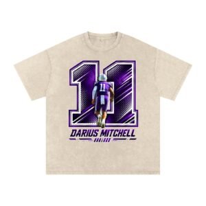 Darius Mitchell Snow Washed Oversized TEE - Image 2
