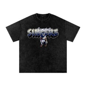 Sincere Campbell Snow Washed Oversized TEE - Image 1