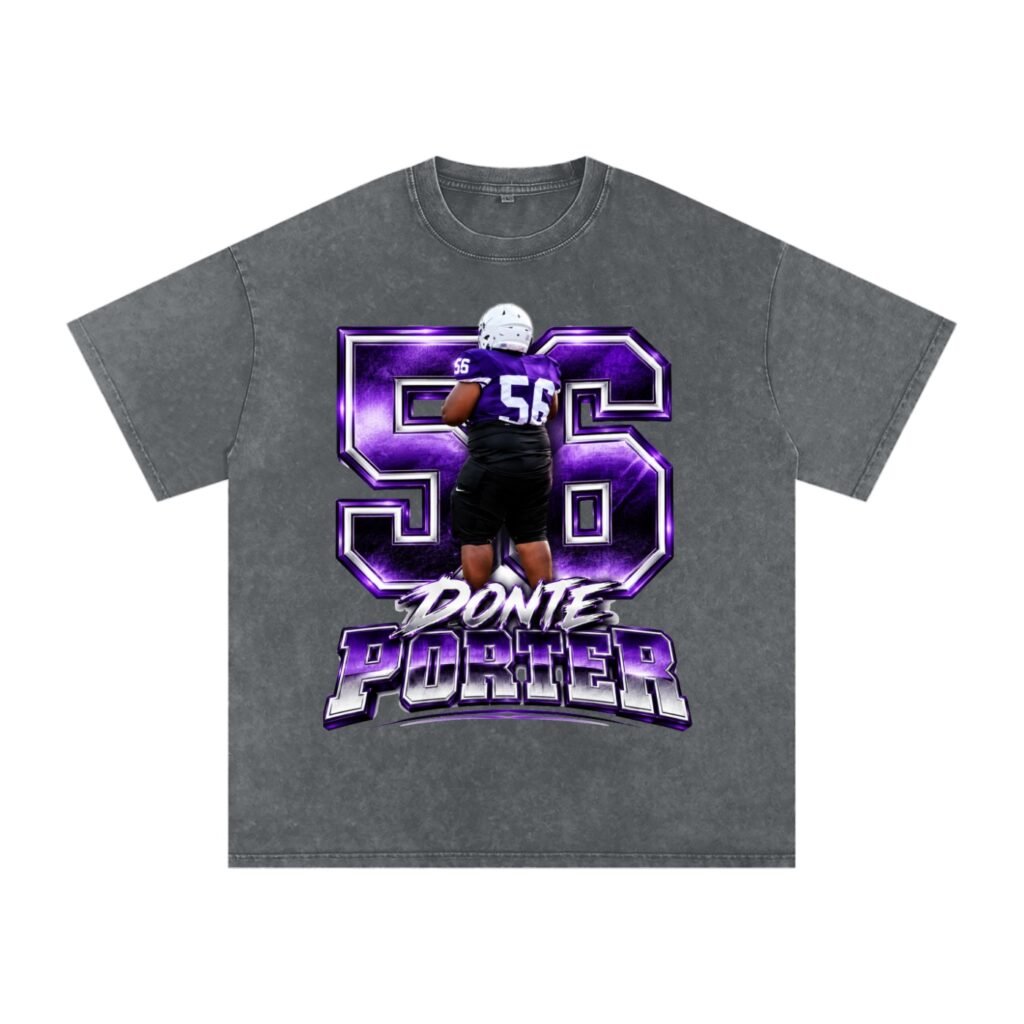 Donte Porter ll Snow Washed Oversized TEE