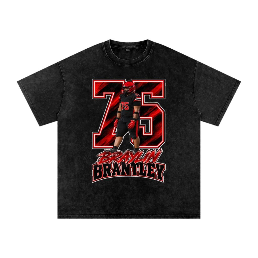 Braylin Brantley Snow Washed Oversized TEE